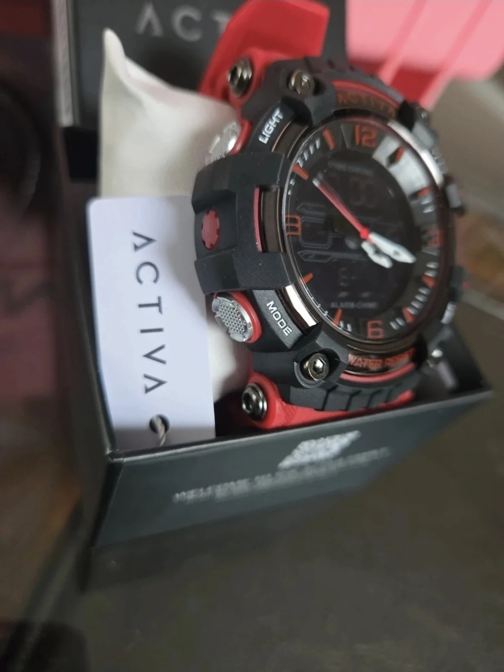 ACW8089-006 Activa By Invicta Red and Black Men's Sport Watch 58mm